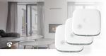 Nedis SmartLife Røykvarsler | Wi-Fi | Batteri drevet | Sensorlivssyklus: 10 år | EN 14604 | Maks. batteri levetid: 24 Måned | 85 dB | Hvit | 3 stk