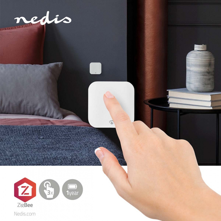 Nedis SmartLife Veggbryter | Wall Mount | Android™ / IOS | Plast | Hvit
