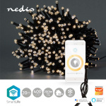Nedis SmartLife Julelys | Streng | Wi-Fi | Varm Hvit | 400 LED\'s | 20.0 m | Android™ / IOS