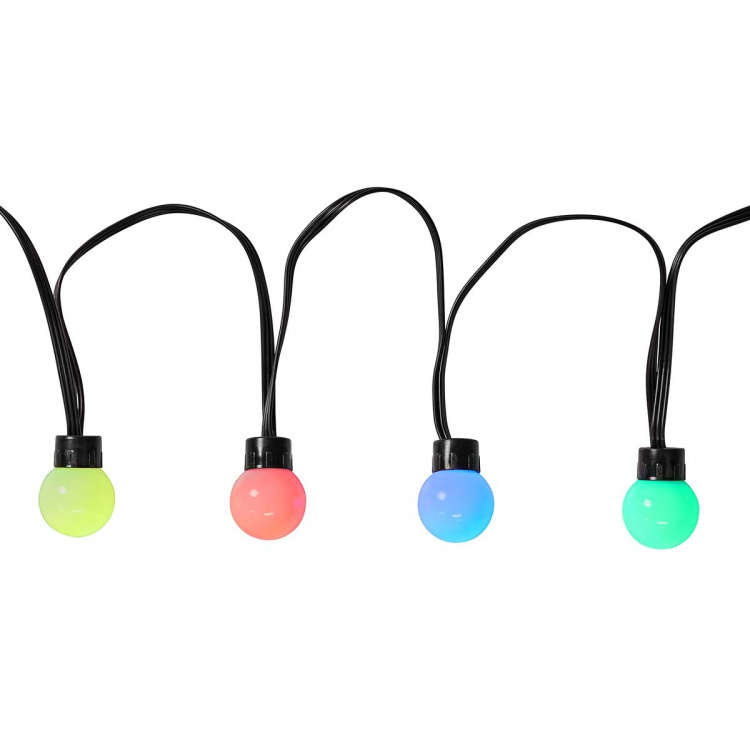 Nedis SmartLife Dekorative Lys | Party Lights | Wi-Fi | RGB | 48 LED\'s | 10.8 m | Android™ / IOS | Pære diameter: 30 mm Nedis SmartLife Dekorative Lys | Party Lights | Wi-Fi | RGB | 48 LED\'s | 10.8 m | Android™ / IOS | Pære diameter: 30 mm