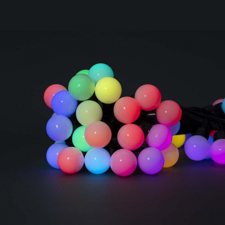 Nedis SmartLife Dekorative Lys | Party Lights | Wi-Fi | RGB | 48 LED\'s | 10.8 m | Android™ / IOS | Pære diameter: 30 mm Nedis SmartLife Dekorative Lys | Party Lights | Wi-Fi | RGB | 48 LED\'s | 10.8 m | Android™ / IOS | Pære diameter: 30 mm