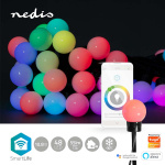 Nedis SmartLife Dekorative Lys | Party Lights | Wi-Fi | RGB | 48 LED\'s | 10.8 m | Android™ / IOS | Pære diameter: 30 mm Nedis SmartLife Dekorative Lys | Party Lights | Wi-Fi | RGB | 48 LED\'s | 10.8 m | Android™ / IOS | Pære diameter: 30 mm