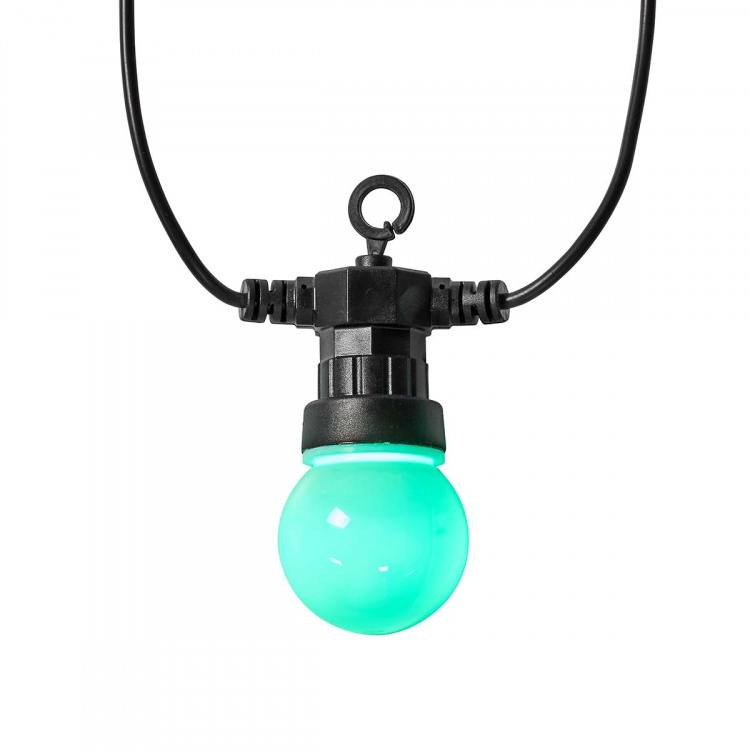 Nedis SmartLife Dekorative Lys | Party Lights | Wi-Fi | Hvit / RGB | 10 LED\'s | 9.00 m | Android™ / IOS | Pære diameter: 50 mm Nedis SmartLife Dekorative Lys | Party Lights | Wi-Fi | Hvit / RGB | 10 LED\'s | 9.00 m | Android™ / IOS | Pære diameter: 50 mm
