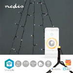 Nedis SmartLife Julelys | Tre | Wi-Fi | Varm Hvit | 200 LED\'s | 20.0 m | 5 x 4 m | Android™ / IOS