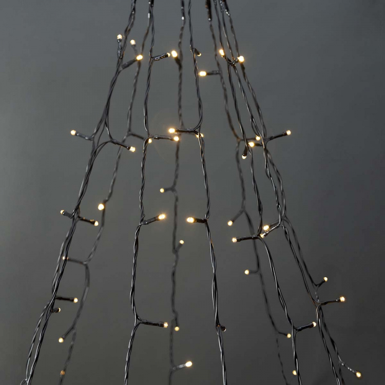 Nedis SmartLife Julelys | Tre | Wi-Fi | Varm Hvit | 200 LED\'s | 20.0 m | 5 x 4 m | Android™ / IOS