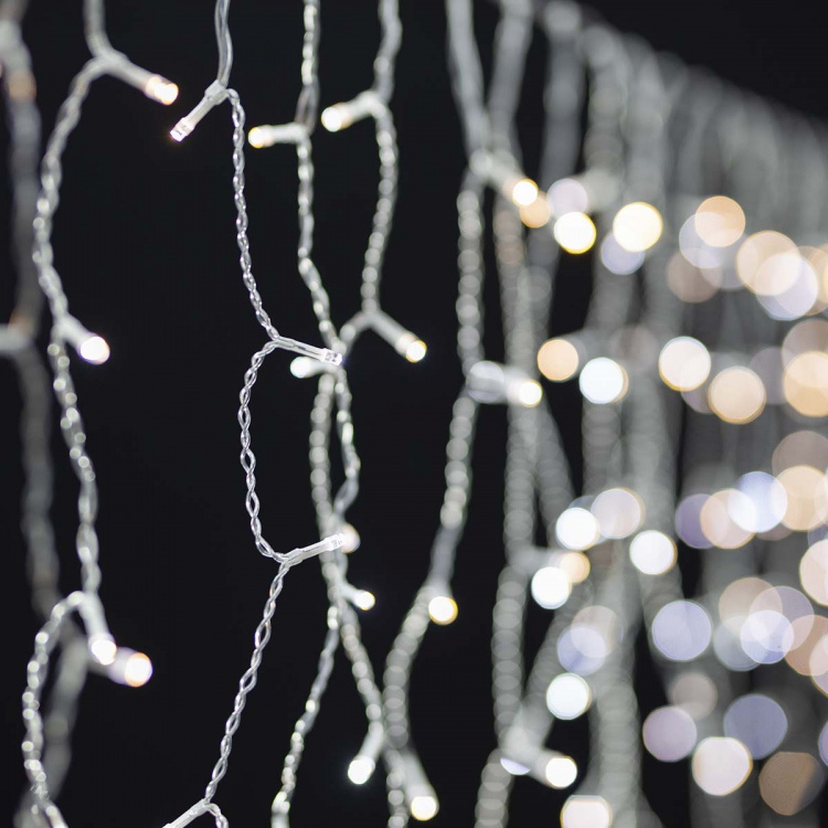 Nedis SmartLife Julelys | Gardin | Wi-Fi | Varm Hvit | 200 LED\'s | 3.00 m | Android™ / IOS