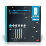 Nedis SmartLife Julelys | Gardin | Wi-Fi | Varm til avkjølt hvitt | 200 LED\'s | 3 m | Android™ / IOS Nedis SmartLife Julelys | Gardin | Wi-Fi | Varm til avkjølt hvitt | 200 LED\'s | 3 m | Android™ / IOS