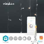 Nedis SmartLife Julelys | Gardin | Wi-Fi | Varm til avkjølt hvitt | 200 LED\'s | 3 m | Android™ / IOS Nedis SmartLife Julelys | Gardin | Wi-Fi | Varm til avkjølt hvitt | 200 LED\'s | 3 m | Android™ / IOS
