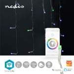 Nedis SmartLife Julelys | Gardin | Wi-Fi | RGB | 180 LED\'s | 3 m | Android™ / IOS