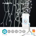 Nedis SmartLife Julelys | Istapp | Wi-Fi | Kald Hvit | 240 LED\'s | 5.00 m | Android™ / IOS
