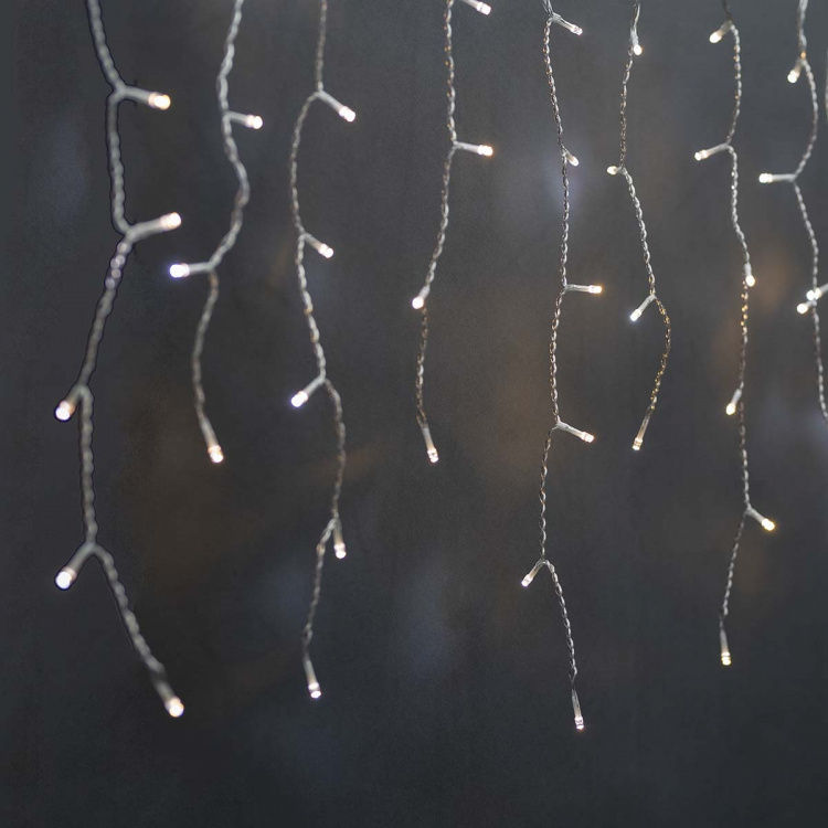 Nedis SmartLife Julelys | Istapp | Wi-Fi | Varm til avkjølt hvitt | 400 LED\'s | 8.00 m | Android™ / IOS