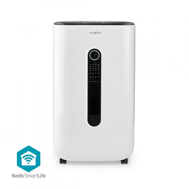 Nedis SmartLife Avfukter | Wi-Fi | 20 l/Døgn | Avfukting / Kontinuerlige / Tørr klesvask / Ventilasjon | Android™ / IOS | Justerbar hygrostat | 195 m³/h