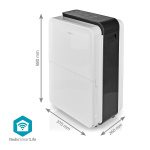 Nedis SmartLife Avfukter | Wi-Fi | 30 l/Døgn | Avfukting / Kontinuerlige / Tørr klesvask / Ventilasjon | Android™ / IOS | Justerbar hygrostat | 210 m³/h Nedis SmartLife Avfukter | Wi-Fi | 30 l/Døgn | Avfukting / Kontinuerlige / Tørr klesvask / Ventilasjon | Android™ / IOS | Justerbar hygrostat | 210 m³/h