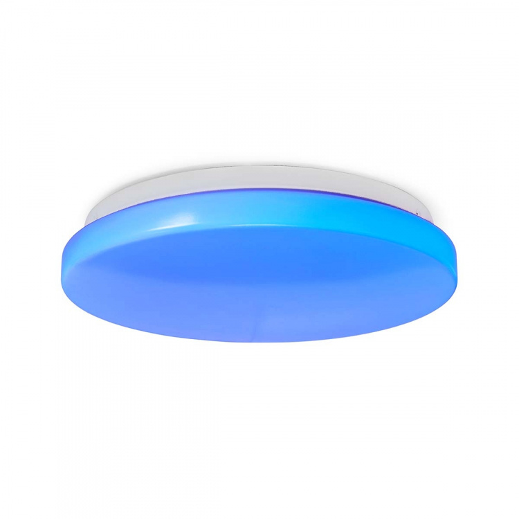 Nedis SmartLife Taklys | RGB / Varm til avkjølt hvitt | Rund | Diameter: 260 mm | 1820 lm | 3000 - 6500 K | IP20 | Energiklasse: F | Android™ / IOS