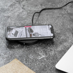 Champion Trådløs lader 10W QI metall/tøy