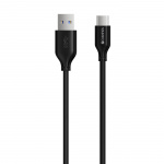 Champion USB-A til USB-C-kabel 2 m, svart Champion USB-A til USB-C-kabel 2 m, svart
