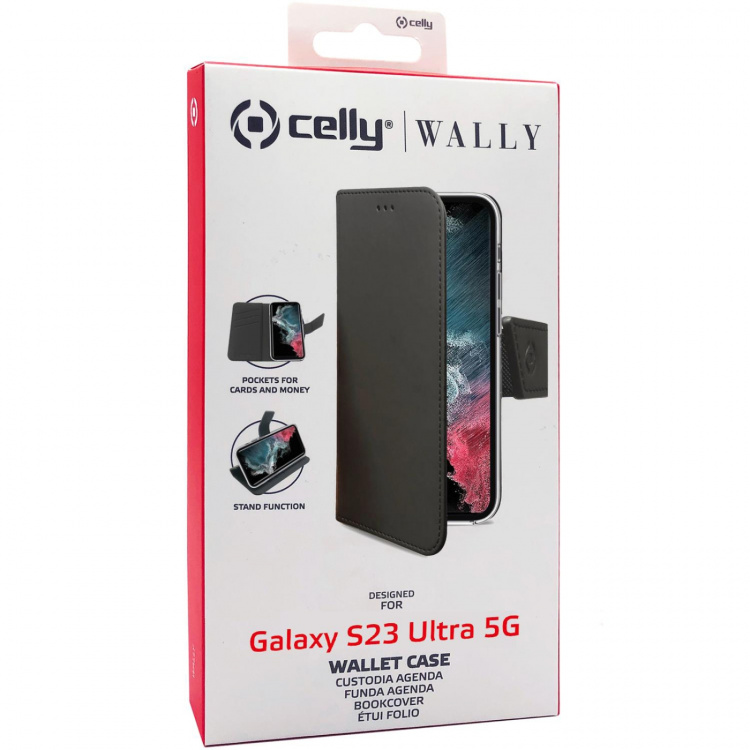 Celly Lommebokveske Galaxy S23 Ultra 5G Svart