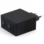 Champion Lader 24W 2-port svart Champion Lader 24W 2-port svart