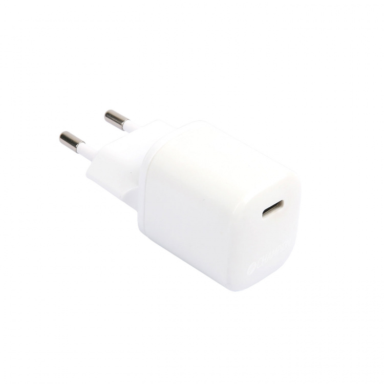 Champion Lader 20W + USB-C til Lightning-kabel Hvit