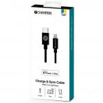 Champion USB-C til Lightning-kabel 1 m svart Champion USB-C til Lightning-kabel 1 m svart