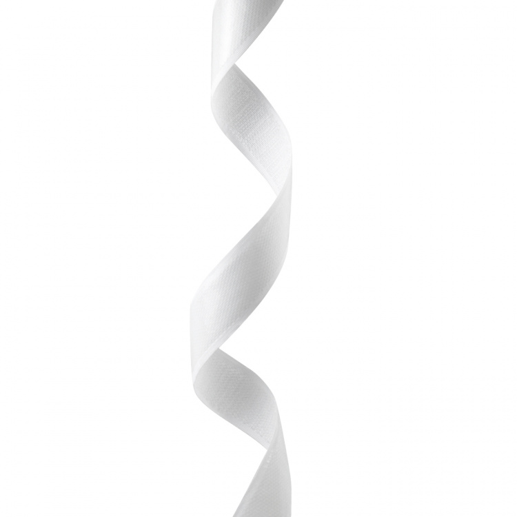 LogiLink Selvklebende borrelås dobbeltsidig 25 mm 5 meter Hvit