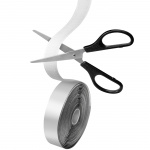 LogiLink Selvklebende borrelås dobbeltsidig 25 mm 5 meter Hvit