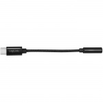 LogiLink USB-C 3,5 mm lydadapter med DAC 13 cm nylonkabel