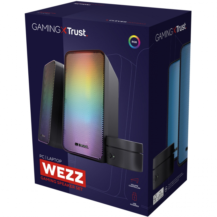 Trust GXT 611 Wezz RGB-spillhøyttalere 12W