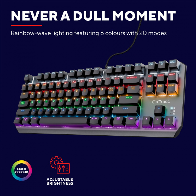 Trust GXT 384 Callaz mekanisk TKL spilltastatur