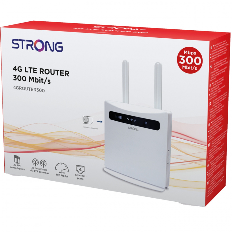 Strong 4G LTE-ruter 300 Mbit/s Strong 4G LTE-ruter 300 Mbit/s