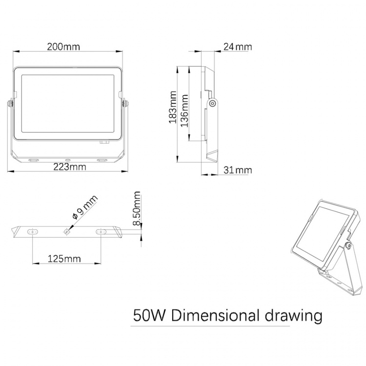 Philips ProjectLine-flomlys 50W 4750lm