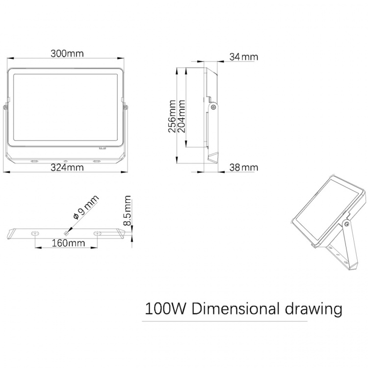 Philips ProjectLine-flomlys 100W 9500lm