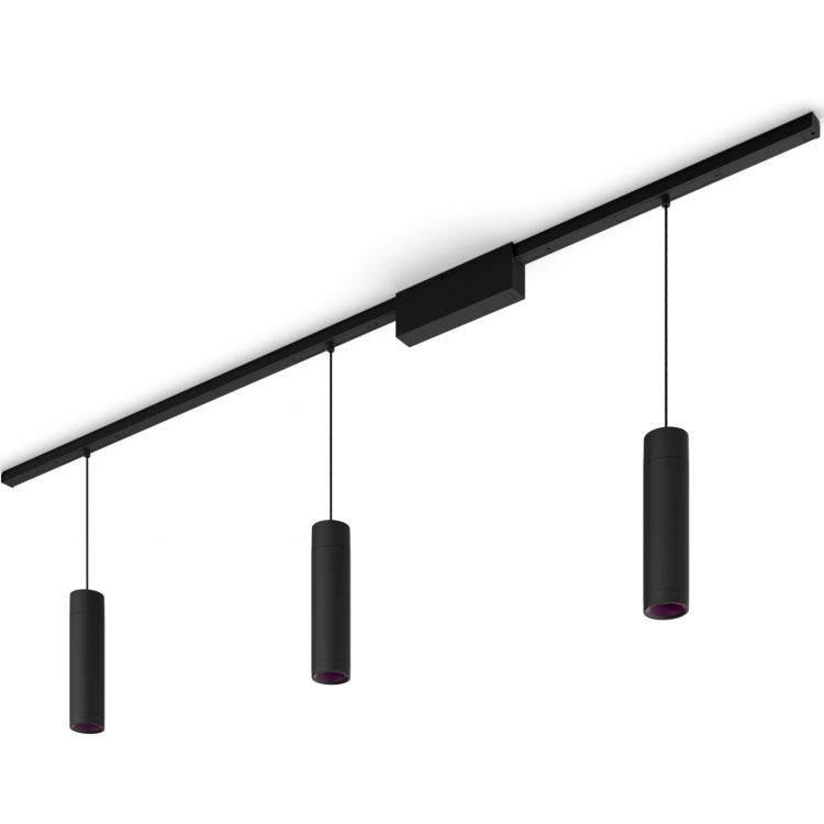 Philips Hue Perifo Rett taksokkel-sett 3 pendellamper Svart