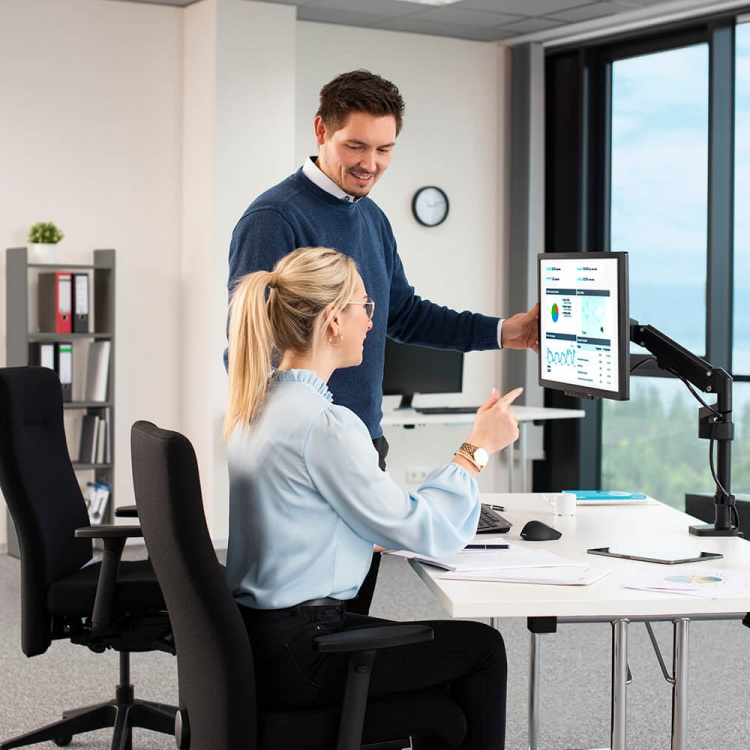 Hama Monitorfeste Performer For En Monitor Svart