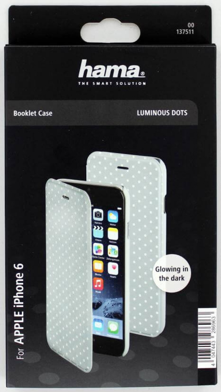 Hama Lommebokveske DesignLine iPhone 6/7/8/SE Dots Glow Grey