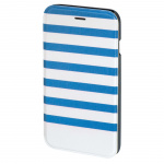 Hama Lommebokveske DesignLine iPhone6/6S Stripe Blå/Hvit