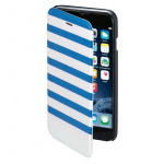 Hama Lommebokveske DesignLine iPhone6/6S Stripe Blå/Hvit