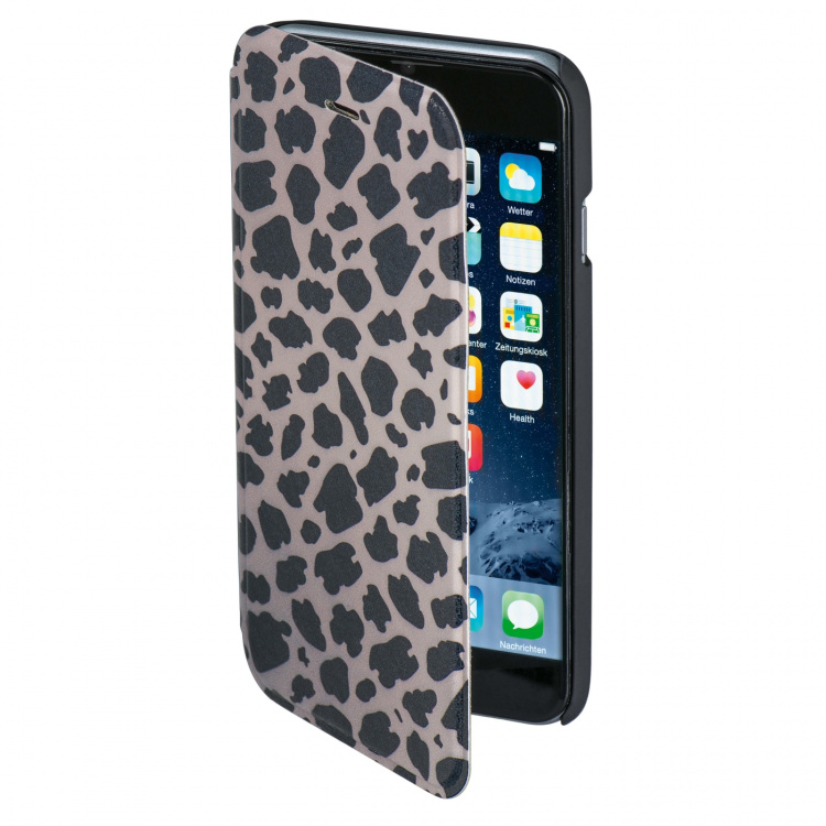 Hama Lommebokveske DesignLine iPhone6/6S Leopard Grå