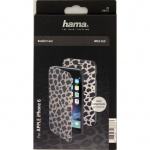 Hama Lommebokveske DesignLine iPhone6/6S Leopard Grå