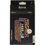 Hama Lommebokveske DesignLine iPhone6/6S Leopard Brun