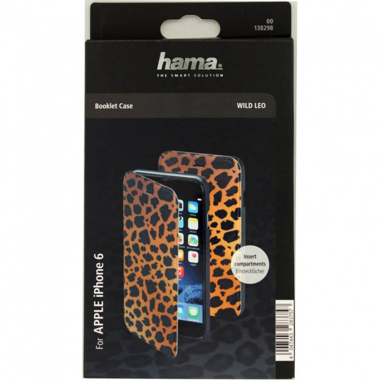 Hama Lommebokveske DesignLine iPhone6/6S Leopard Brun