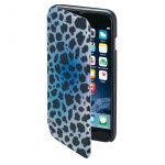 Hama Lommebokveske DesignLine iPhone6/6S Leopard Blå