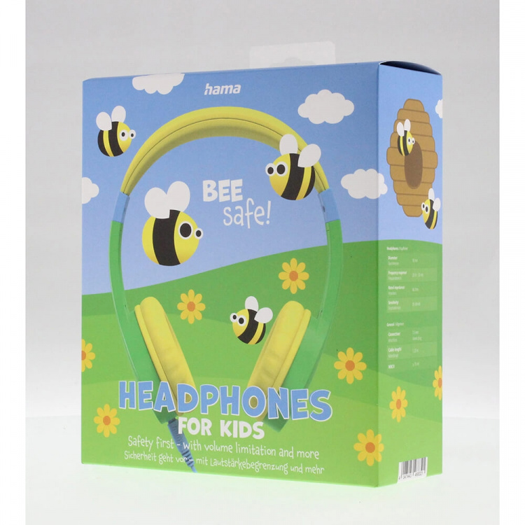 Hama Hodetelefoner Teens Guard On-Ear Kabeltilkoblet 85dB Grønn