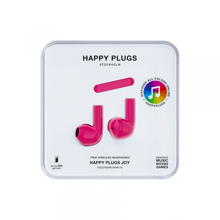 Happy Plugs Joy Hodetelefoner In-Ear TWS Cerise Happy Plugs Joy Hodetelefoner In-Ear TWS Cerise