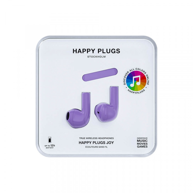 Happy Plugs Joy Hodetelefoner In-Ear TWS Lilla