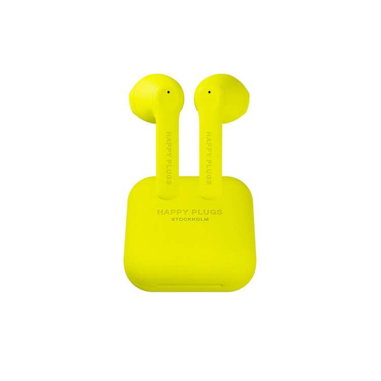 Happy Plugs Hodetelefoner Air 1 Go In-Ear True Wireless Neongul