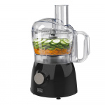 BLACK+DECKER Foodprocessor 600W Svart