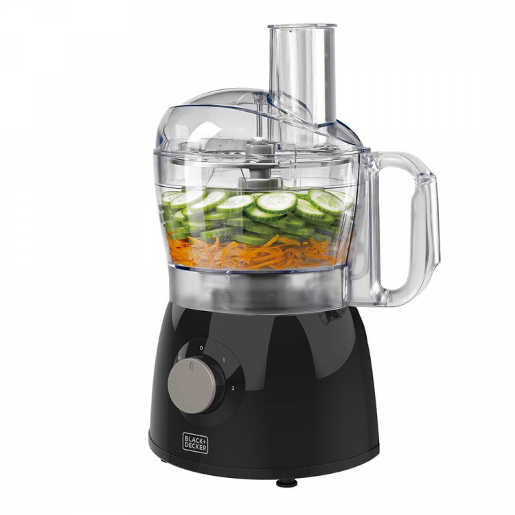 BLACK+DECKER Foodprocessor 600W Svart