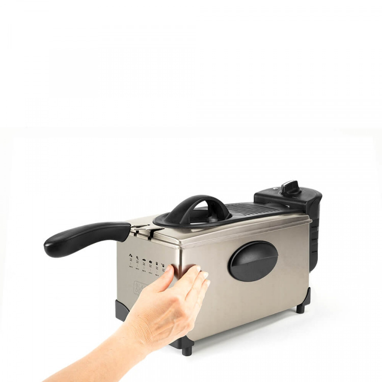 BLACK+DECKER Frityrgryte 3 L Børstet