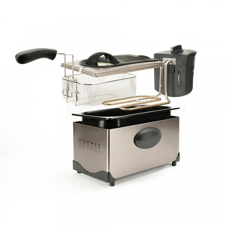 BLACK+DECKER Frityrgryte 3 L Børstet